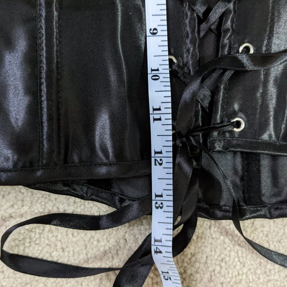 (Bundle 2 for $10) EUC Black Costume Corset - Picture 8 of 11